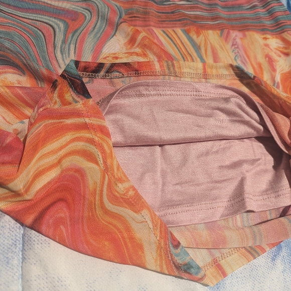 Black Bead Mesh Mini Skirt - Picture 3 of 7